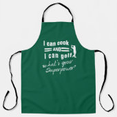 Tablier I Can Cook Golf Apron - Funny Personalized Golfer  (Recto)