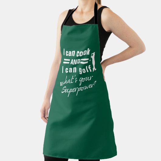 Tablier I Can Cook Golf Apron - Funny Personalized Golfer  (Insitu)