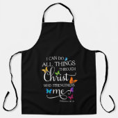 Tablier I Can Do All Things Through Christ Butterfly (Recto)