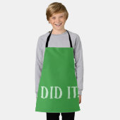 Tablier I Did It Green (Porté)