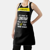 Tablier I Drink & Grill Stuff Apron - Funny Chef "I Do" (Insitu)