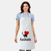 Tablier I Heart Aardvarks (Porté)