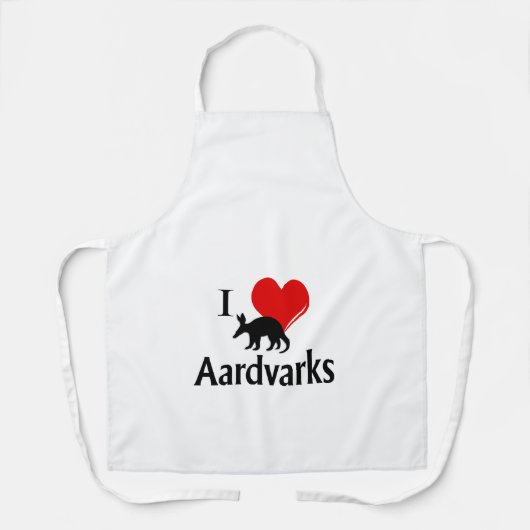Tablier I Heart Aardvarks (Recto)