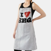 Tablier I Heart BBQ, Funny Beef Steak Grill (Insitu)