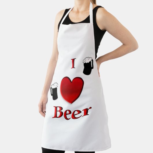 Tablier I Heart Beer Design (Insitu)