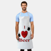 Tablier I Heart Beer Design (Porté)