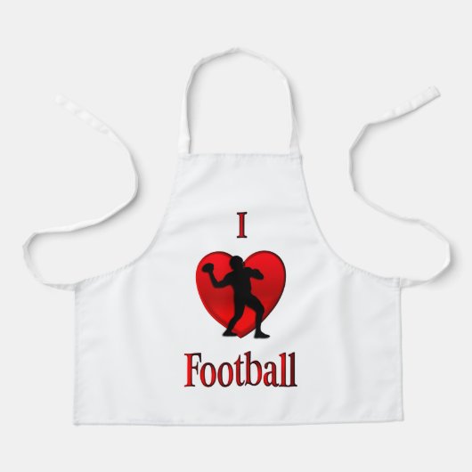 Tablier I Heart Football (Recto)