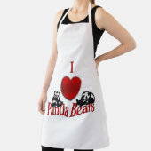 Tablier I Heart Panda Bears (Insitu)