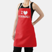 Tablier I heart pierogi | Polish food kitchen apron (Insitu)