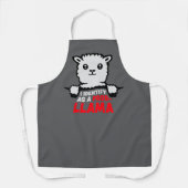 Tablier I Identify As A Probllama Cool Llama Problem Quote (Recto)