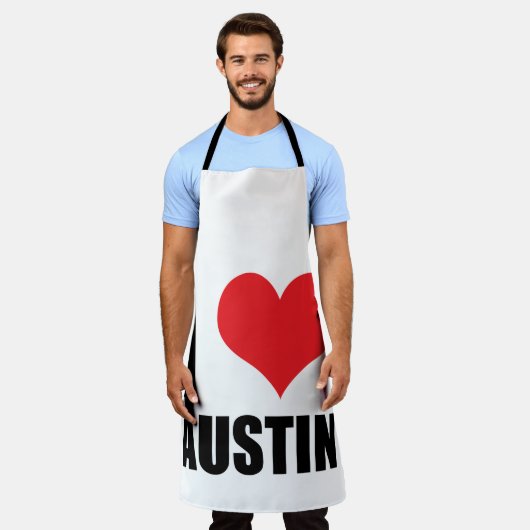 Tablier I Love Austin (Porté)