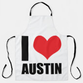 Tablier I Love Austin (Recto)