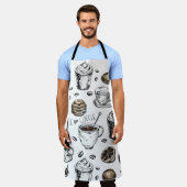 Tablier I Love Coffee Design, mignonette Brista Coffee Ama (Porté)