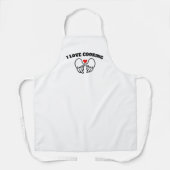 Tablier "I Love Cooking" Cute Angel Wings Apron – Fun Kitc (Recto)