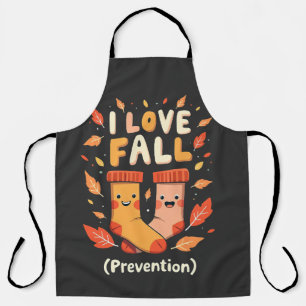 Tablier I Love Fall Prevention Automne Cosy Citrouille épi