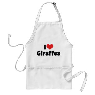 Tablier I Love Heart Giraffes - Giraffe Lover