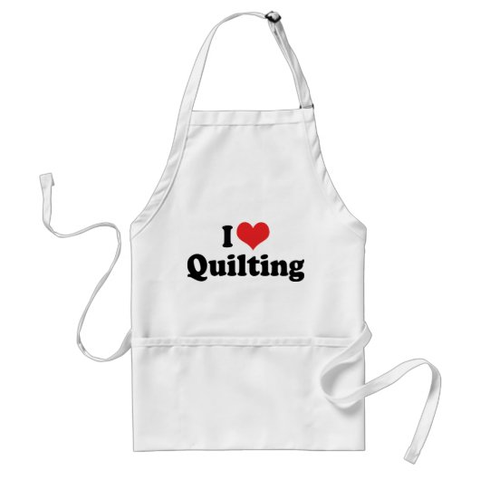 Tablier I Love Heart Quilting - Sewing Quilter (Devant)