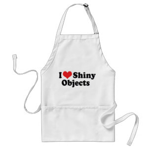 Tablier I Love Heart Shiny Objects - Bijoux en argent or