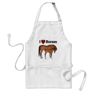 Tablier I Love Horses BBQ Apron