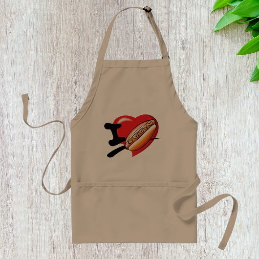 Tablier I Love Hotdogs Apron