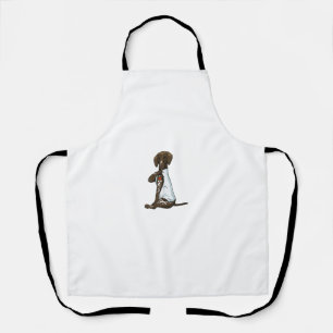 Tablier I Love Maman Tattoo Allemand Pointeur à cheveux co