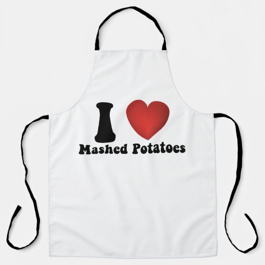 Tablier I Love Mashed Potatoes Thanksgiving Diner Cadeau (Recto)