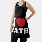 Tablier I Love Math I Heart Super Retro (Insitu)