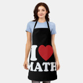 Tablier I Love Math I Heart Super Retro (Porté)