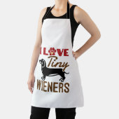 Tablier I Love Miniature Dachshund Doxie (Insitu)