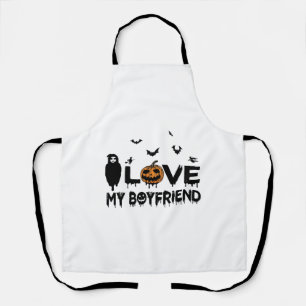 Tablier I Love My boyfriend Lovers Halloween