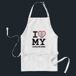 Tablier I Love My Girlfriend Heart Photo<br><div class="desc">I Love My Girlfriend Heart Photo Adulte Apron</div>