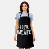 Tablier I Love My Wife Funny Art Don (Porté)