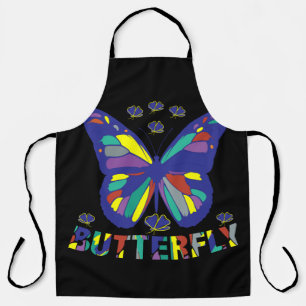 Tablier i-love-papillon-typographie-citations-vintage