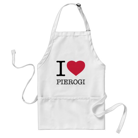 TABLIER I LOVE PIEROGI (Devant)