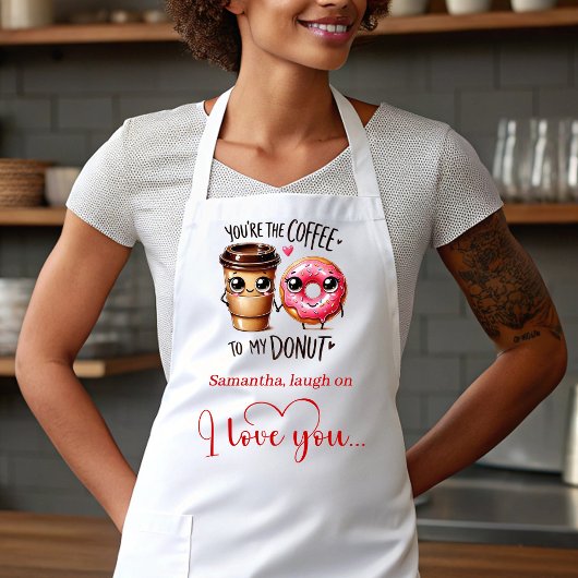 Tablier I Love You Gift Funny Food Valentine Apron