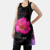 Tablier I Love You - Rose -Valentines Personalized Trendy  (Insitu)