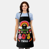 Tablier I Survived The 60s Twice Sixties 70th 70s (Porté)