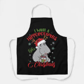 Tablier I Want A Hippopotamus For Christmas Xmas Hippo (Recto)
