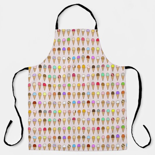 Tablier "Ice Creams of Many Flavors" Pattern (Recto)