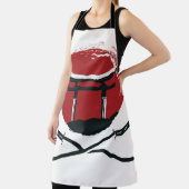 Tablier Icône d'épée Samurai avec dessin animé de la porte (Insitu)