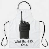 Tablier Icône Fu*k Sur L'Icône Drôle Walkie Talkie (Recto)