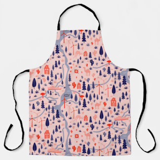 Tablier Icônes australiennes, motif décoratif sans soudure