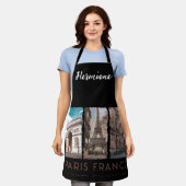 Tablier Icônes françaises Nom personnalisé Apron (Porté)