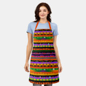 Tablier Icônes Halloween triées (Porté)