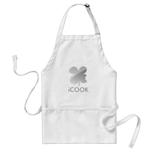 Tablier iCook Apron | Parodie du logo Mac (Devant)