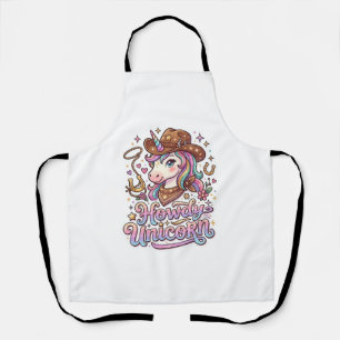 Tablier Idée cadeau licorne Howdy licorne Autocollant et T