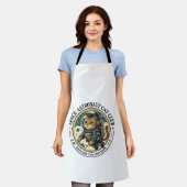Tablier Idée cadeau papa chat astronaute spatial - Astrona (Porté)