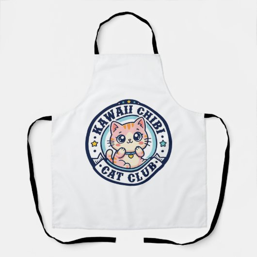Tablier Idée de cadeau de maman chat chibi kawaii - Kawaii (Recto)