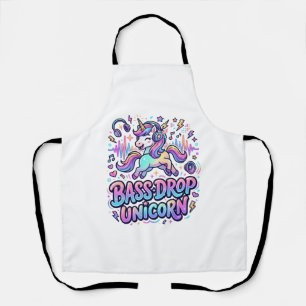 Tablier Idée de cadeau licorne basse drop typographie Des