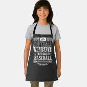 Tablier If Softball Ce que Easy They'd Call It Baseball (Insitu)